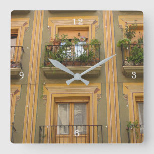 Window Espana Photo Square Wall klok