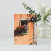 Window Flowers Briefkaart (Staand voorkant)