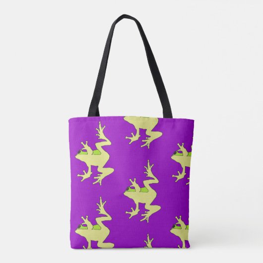 Window Frogs-canvas tas (Achterkant)
