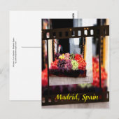 Window Fruit Market - Madrid, Spanje Briefkaart (Voorkant / Achterkant)