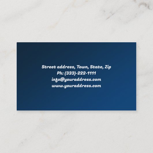 Window Glass Cleaning Service Blauw Visitekaartje (Achterkant)