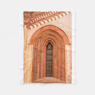 WINDOW OF GOTHIC STYLE Fleece Blanket Deken