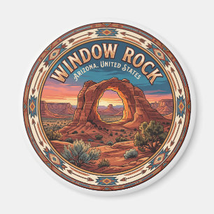 Window Rock Arizona Reis Souvenir Magneet