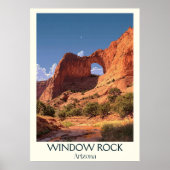 Window Rock Arizona Retro Poster | Navajo (Voorkant)