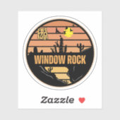 Window Rock, Arizona Sticker (Vel)