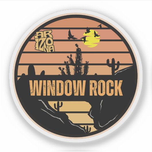 Window Rock, Arizona Sticker (Voorkant)