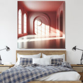 Window Room with Shadow Structure Canvas Afdruk (Insitu (Slaapkamer))