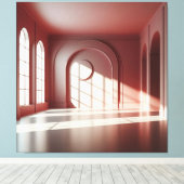 Window Room with Shadow Structure Canvas Afdruk (Insitu (Houten vloer))