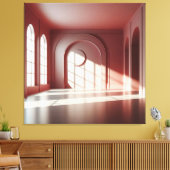 Window Room with Shadow Structure Canvas Afdruk (Insitu (Woonkamer))