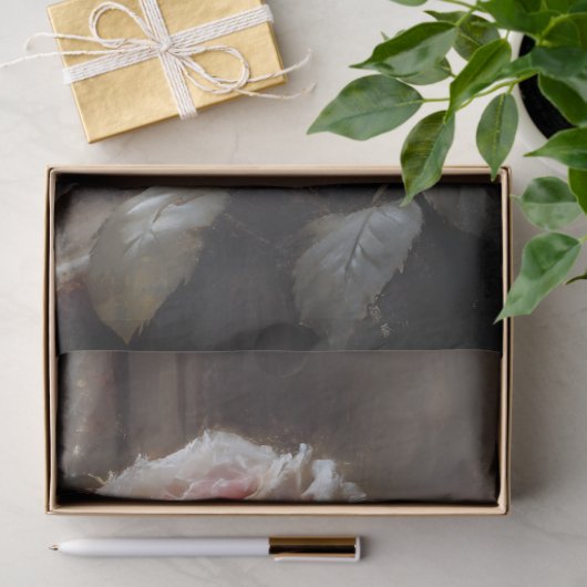 Window Roses in Blush Decoupage Tissuepapier (Geschenk)