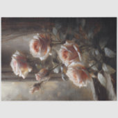 Window Roses in Blush Decoupage Tissuepapier (Voorkant)