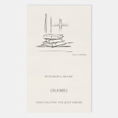 Window Seat Ex Libris Bookplate -Library Label