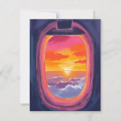 Window Seat Sunset Vliegtuig Reizen Schilderen Kaa (Voorkant)