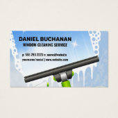 Window Squeegee | Zeepbellen Visitekaartje (Voorkant)