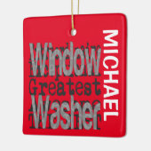 Window Washer Extraordinaire CUSTOM Keramisch Ornament (Links)