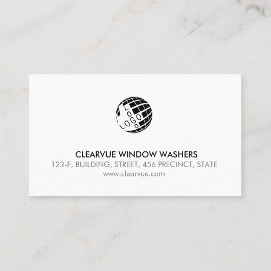 Window Washer House Cleaning  Visitekaartje (Achterkant)
