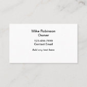 Window Washing Cleaning Service Visitekaartje (Achterkant)