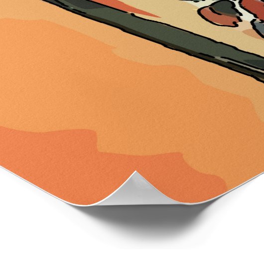 Window & Wine Glass  Abstract Poster (Hoek)