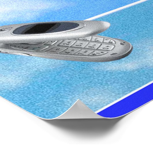 Windows95 Computer Theme Aangepaste tekst Poster (Hoek)