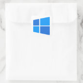 Windows 11 logo vierkante sticker (Tas)