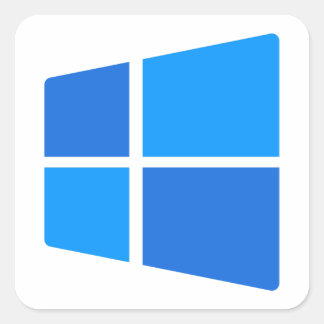 Windows 11 logo vierkante sticker