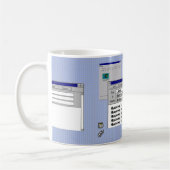 Windows 95 Computer Thema Verjaardag Aangepast Koffiemok (Links)