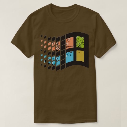 Windows 95-dampgolf t-shirt (Design voorkant)