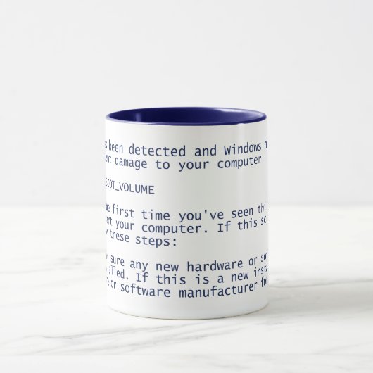 Windows Blue Screen of Death - BSOD - Blue Mok (Midden)