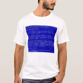Windows Blue Screen of Death T-Shirt (Voorkant)