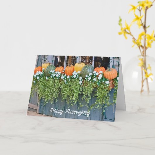 Windows Box Autumn Card Kaart (Gele Bloem)