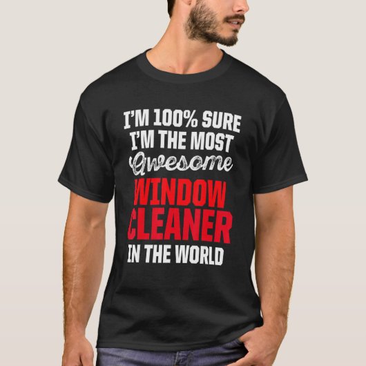Windows Cleaner Cleaning 23 T-shirt (Voorkant)