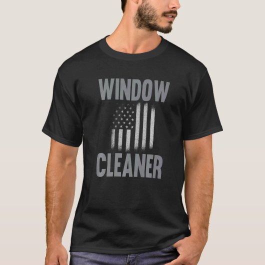 Windows Cleaner Cleaning 24 T-shirt (Voorkant)