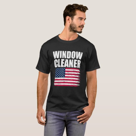 Windows Cleaner Cleaning 88 T-shirt (Voorkant volledig)