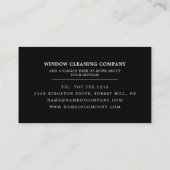 Windows Cleaner, Cleaning Service Visitekaartje (Achterkant)