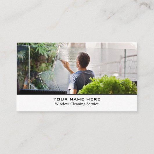 Windows Cleaner, Cleaning Service Visitekaartje (Voorkant)