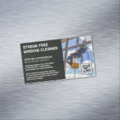 Windows Cleaner | Kantoor Gebouw Magnetisch Visitekaartje (Voorbeeld)