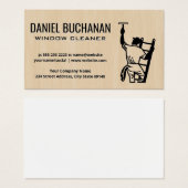 Windows Cleaner op Ladder Visitekaartje (Voorkant /achterkant)