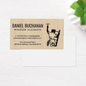 Windows Cleaner op Ladder Visitekaartje (Bureau)