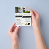 Windows Cleaner, Reinigingsservice Adverteren Flyer (Hand)