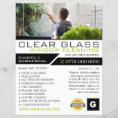 Windows Cleaner, Reinigingsservice Adverteren Flyer (Voorkant)