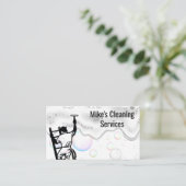 Windows Cleaner | Soap Bubble Suds Visitekaartje (Staand voorkant)