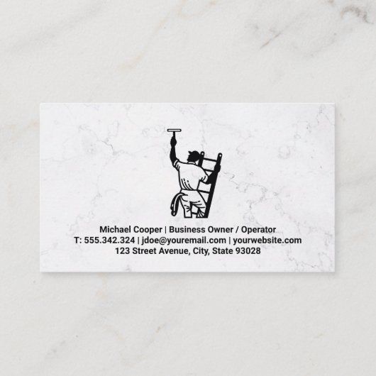 Windows Cleaner | Soap Bubble Suds Visitekaartje (Achterkant)