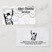 Windows Cleaner | Soap Bubble Suds Visitekaartje (Voorkant / Achterkant)