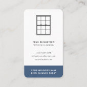 Windows Cleaner vandaag - Blauw bezoek Visitekaartje (Voorkant)