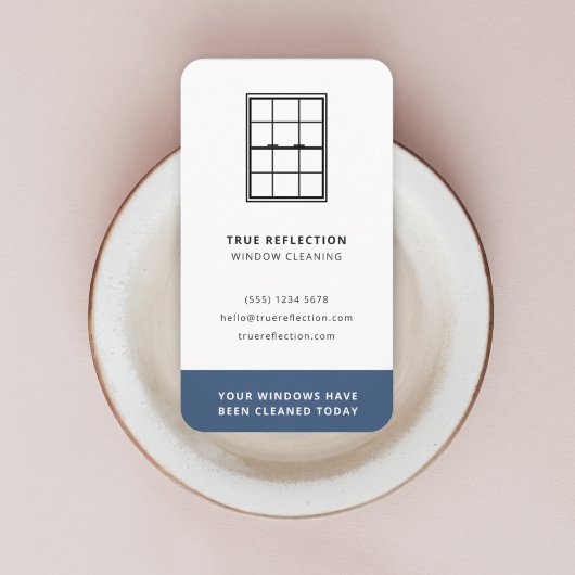 Windows Cleaner vandaag - Blauw bezoek Visitekaartje