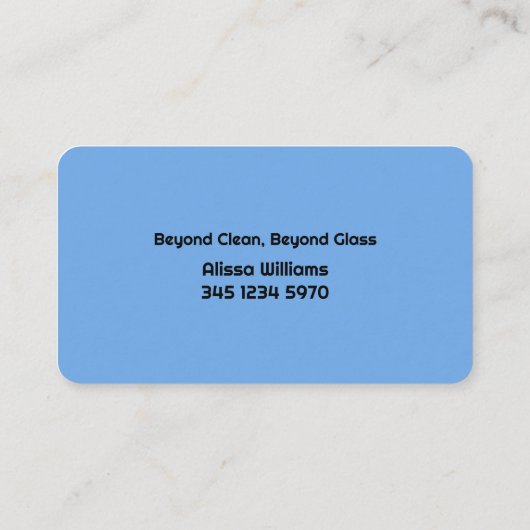 Windows Cleaner Visitekaartje (Achterkant)