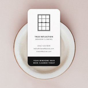 Windows Cleaner - Windows gereinigd vandaag modern Visitekaartje