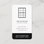 Windows Cleaner - Windows gereinigd vandaag modern Visitekaartje (Voorkant)