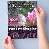Windows Cleaning Business - Aangepaste 8 x 11 aanb Flyer (Hand)