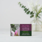 Windows Cleaning Business Service  Card Visitekaartje (Staand voorkant)